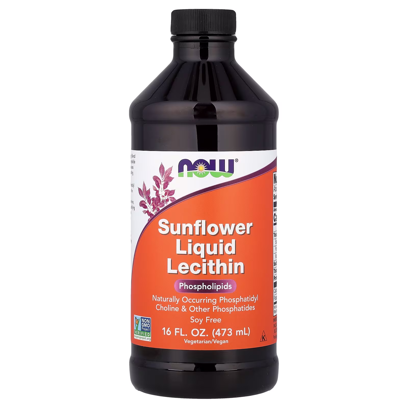 Lecitina líquida de girasol, 473 ml (16 oz. Líq.), NOW Foods