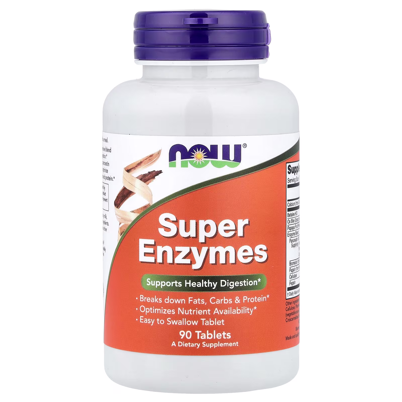 Super enzimas, 90 tabletas, NOW Foods