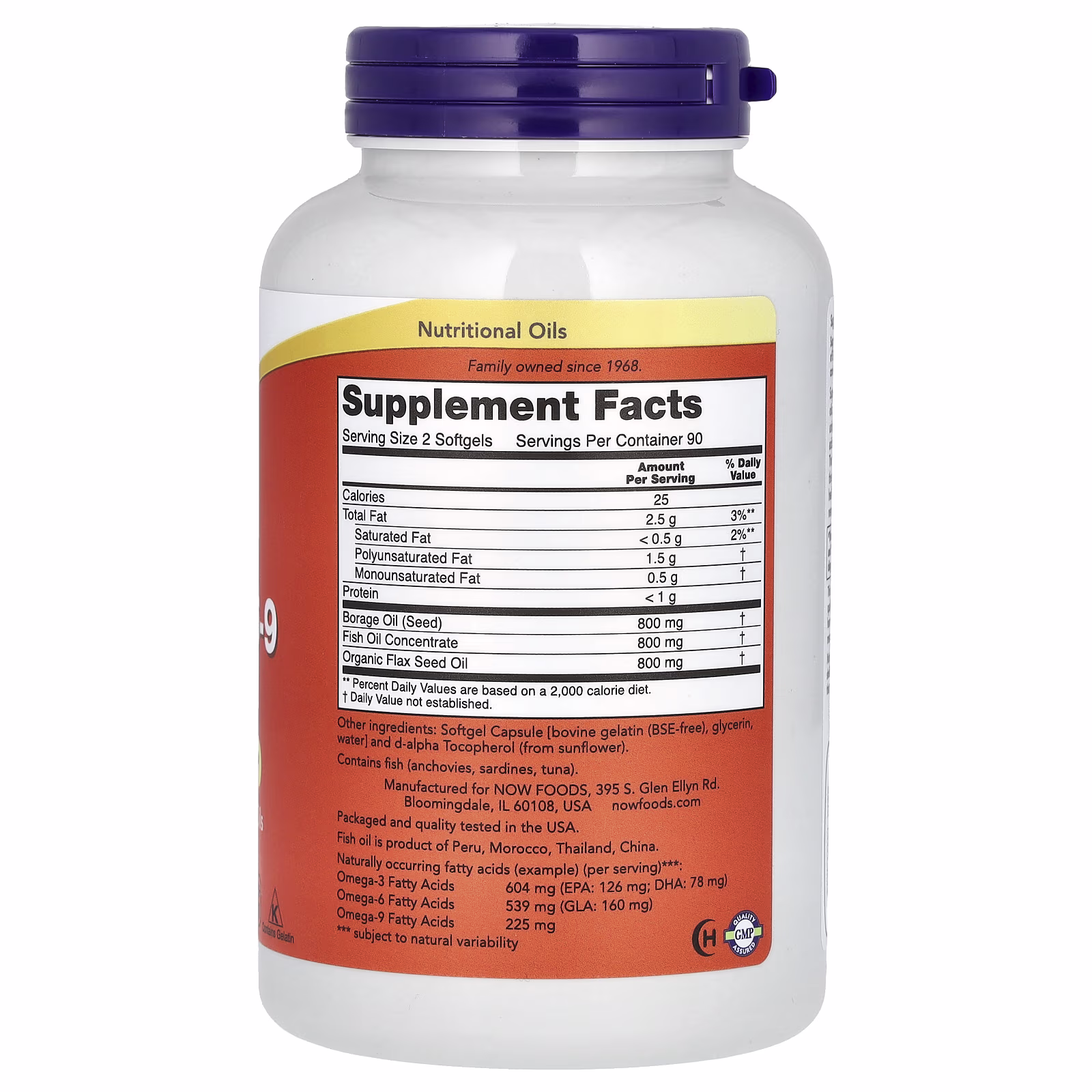 Super omega-3-6-9, 180 cápsulas blandas, NOW Foods