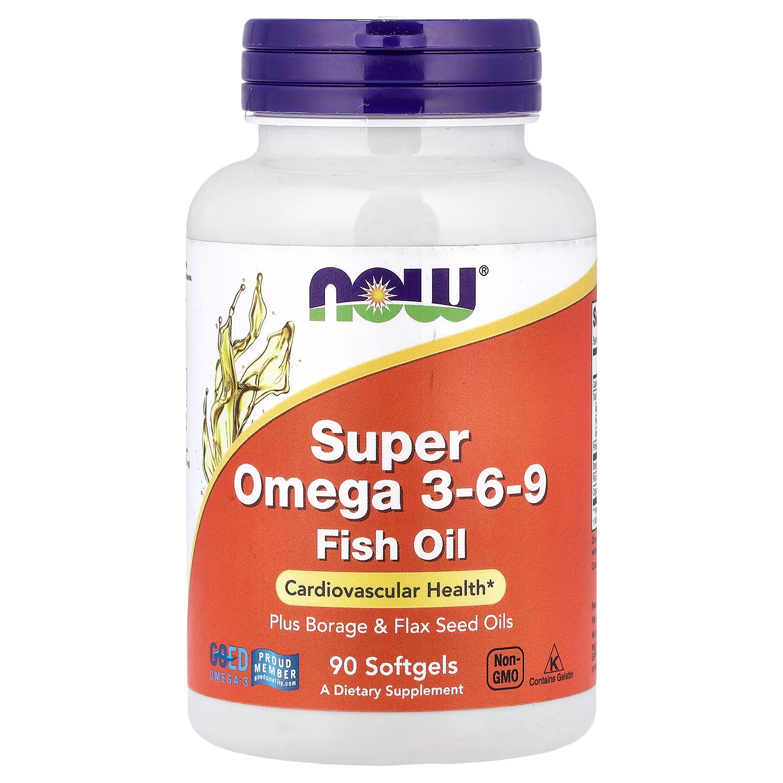 Aceite de pescado con super omega-3-6-9, 90 cápsulas blandas, NOW Foods