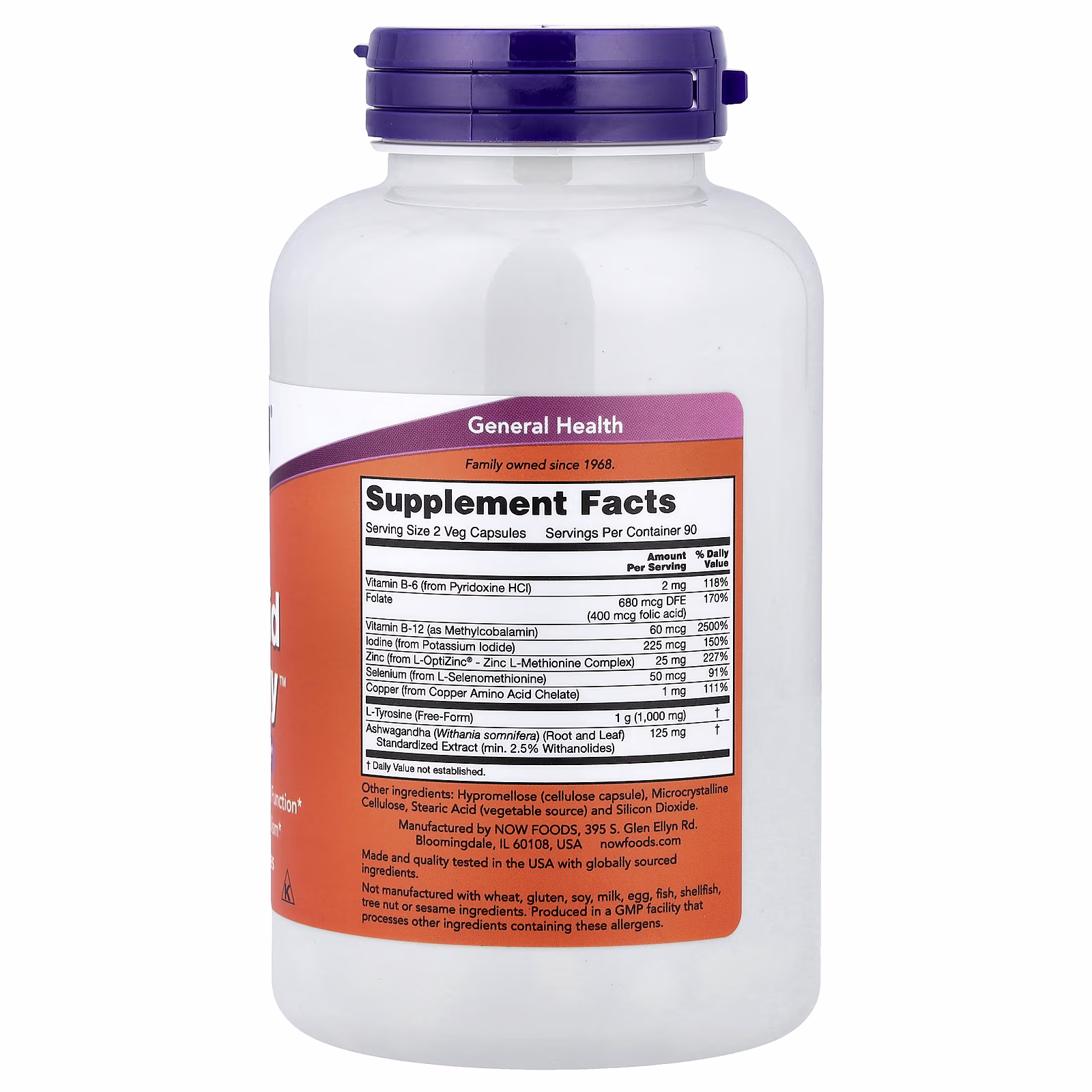 Thyroid Energy™, 180 cápsulas vegetales, NOW Foods