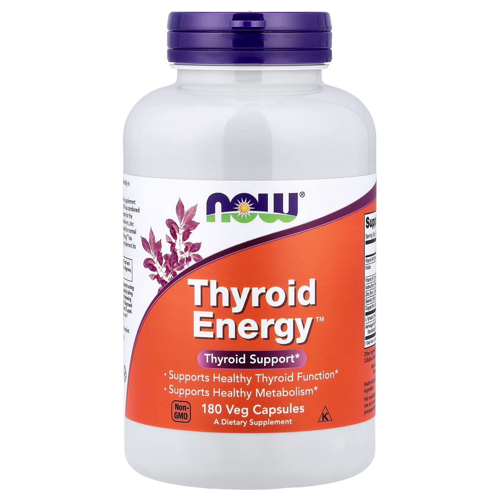 Thyroid Energy™, 180 cápsulas vegetales, NOW Foods