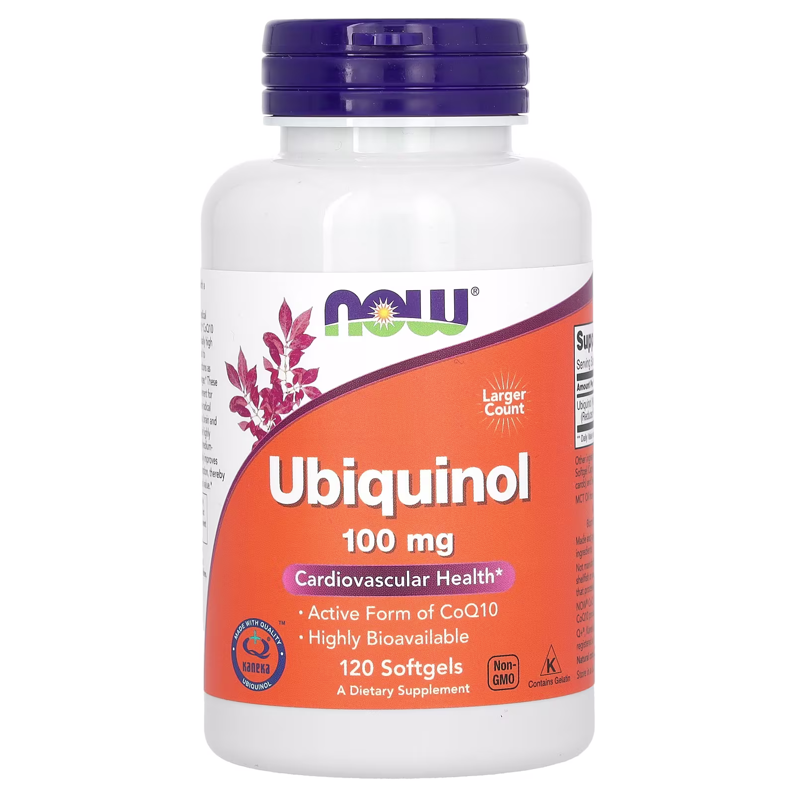 Ubiquinol, 100 mg, 120 cápsulas blandas, NOW Foods