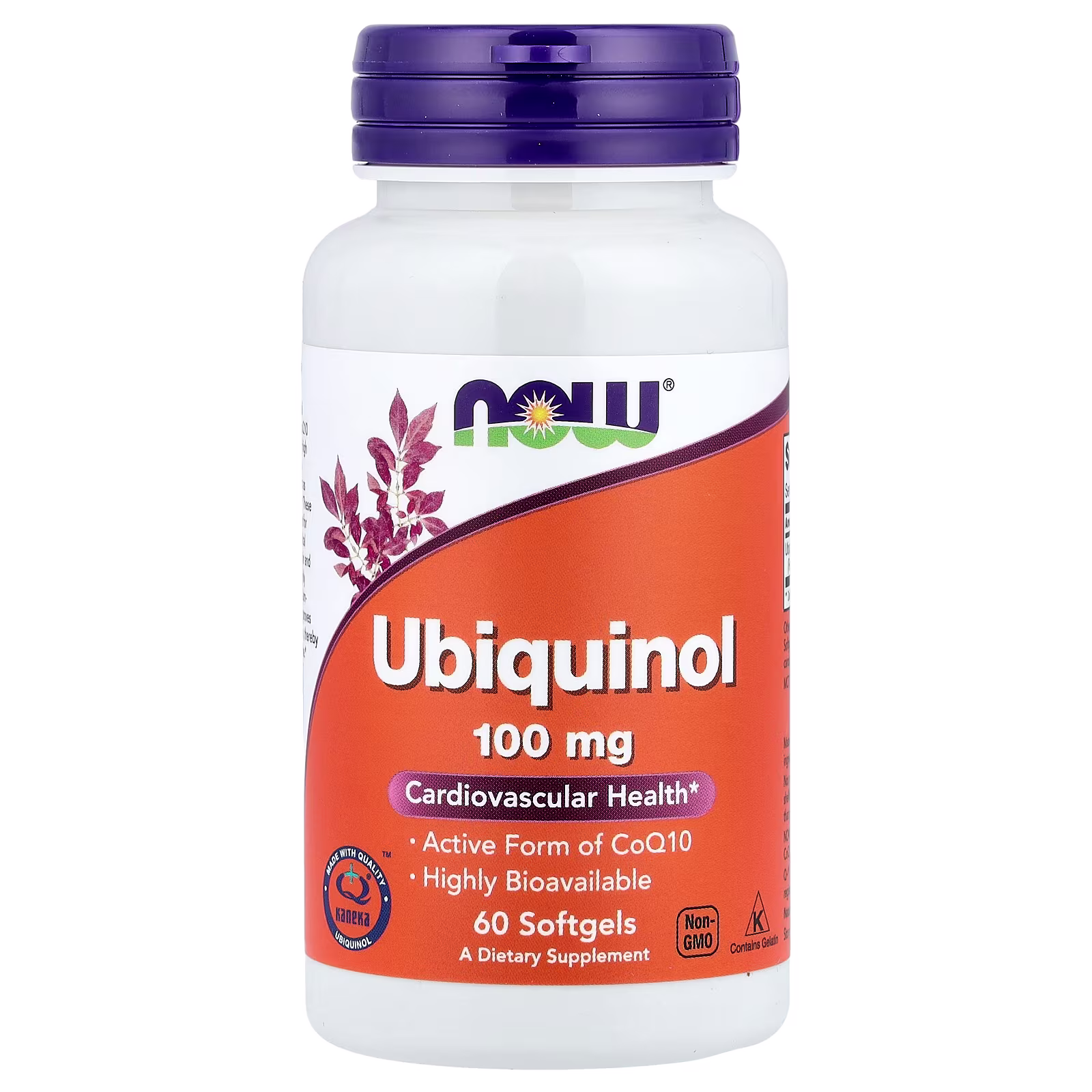 Ubiquinol, 100 mg, 60 cápsulas blandas, NOW Foods