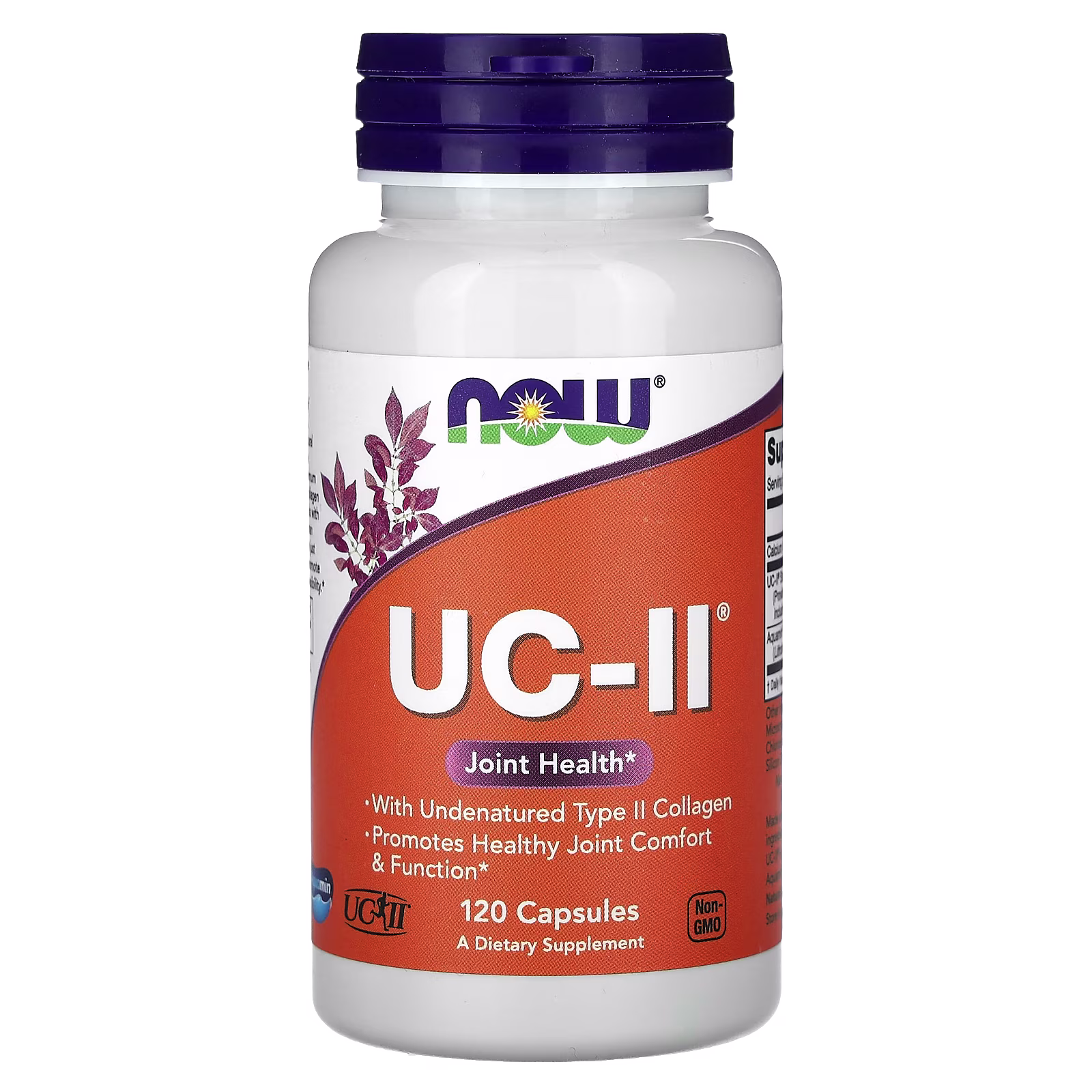 UC-II®, Colágeno de tipo II sin desnaturalizar para la salud articular, 120 cápsulas vegetales, NOW Foods