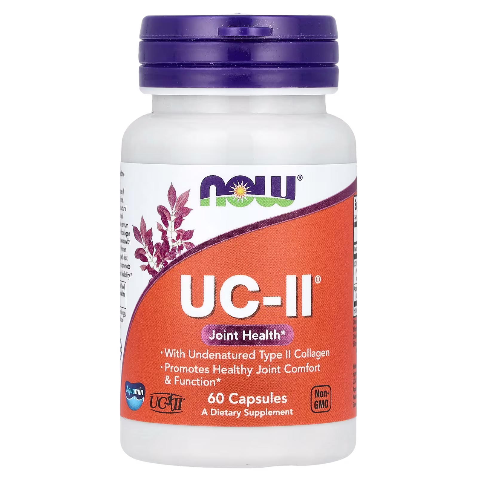UC-II®, Colágeno de tipo II sin desnaturalizar para la salud articular, 60 cápsulas vegetales, NOW Foods