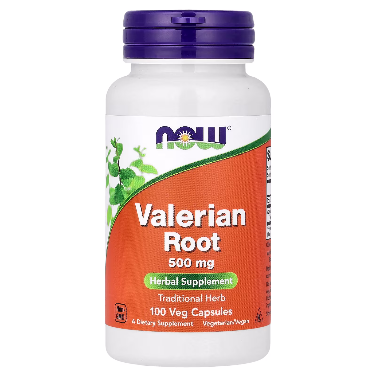 Raíz de valeriana, 500 mg, 100 cápsulas vegetales, NOW Foods