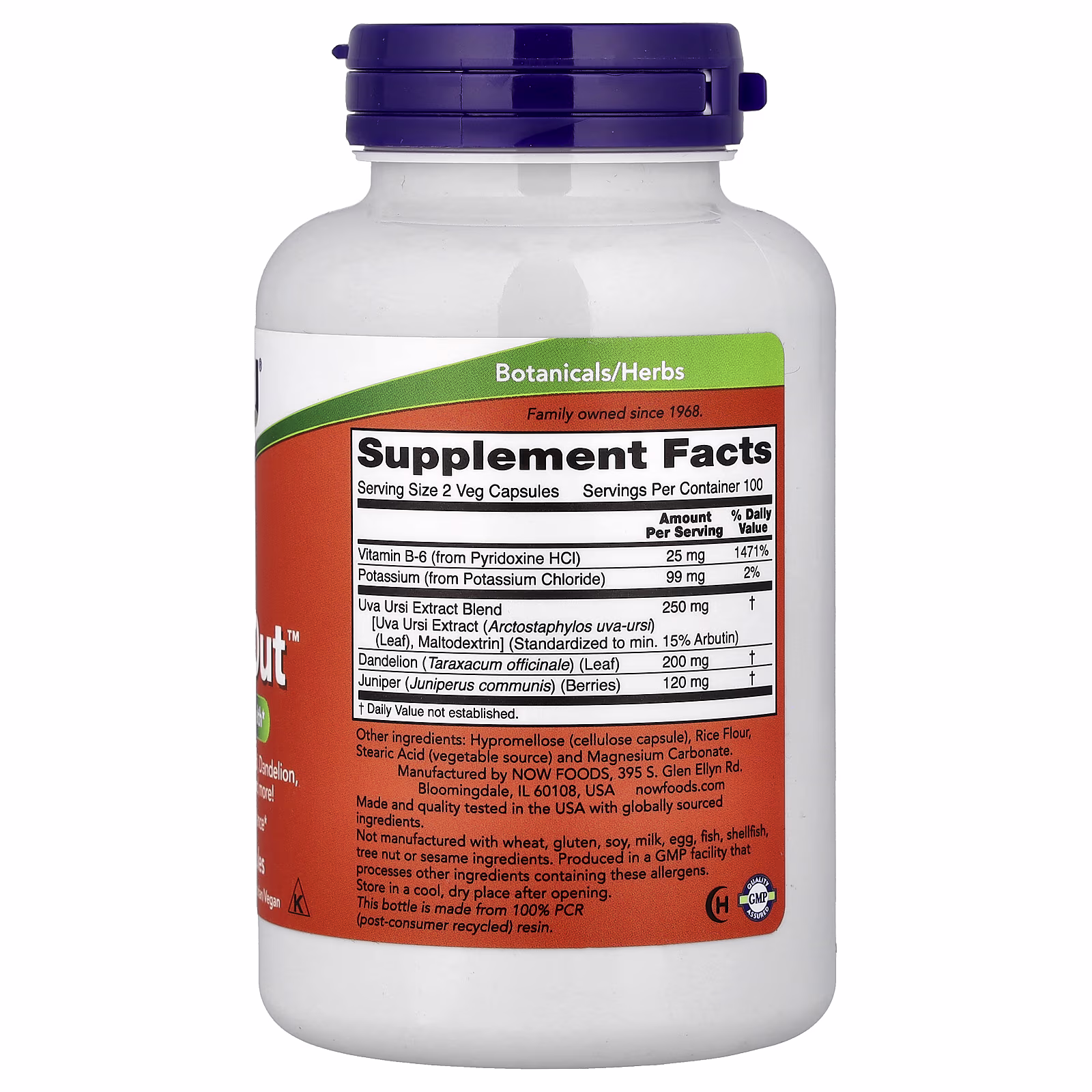 Water Out™, 200 cápsulas vegetales, NOW Foods