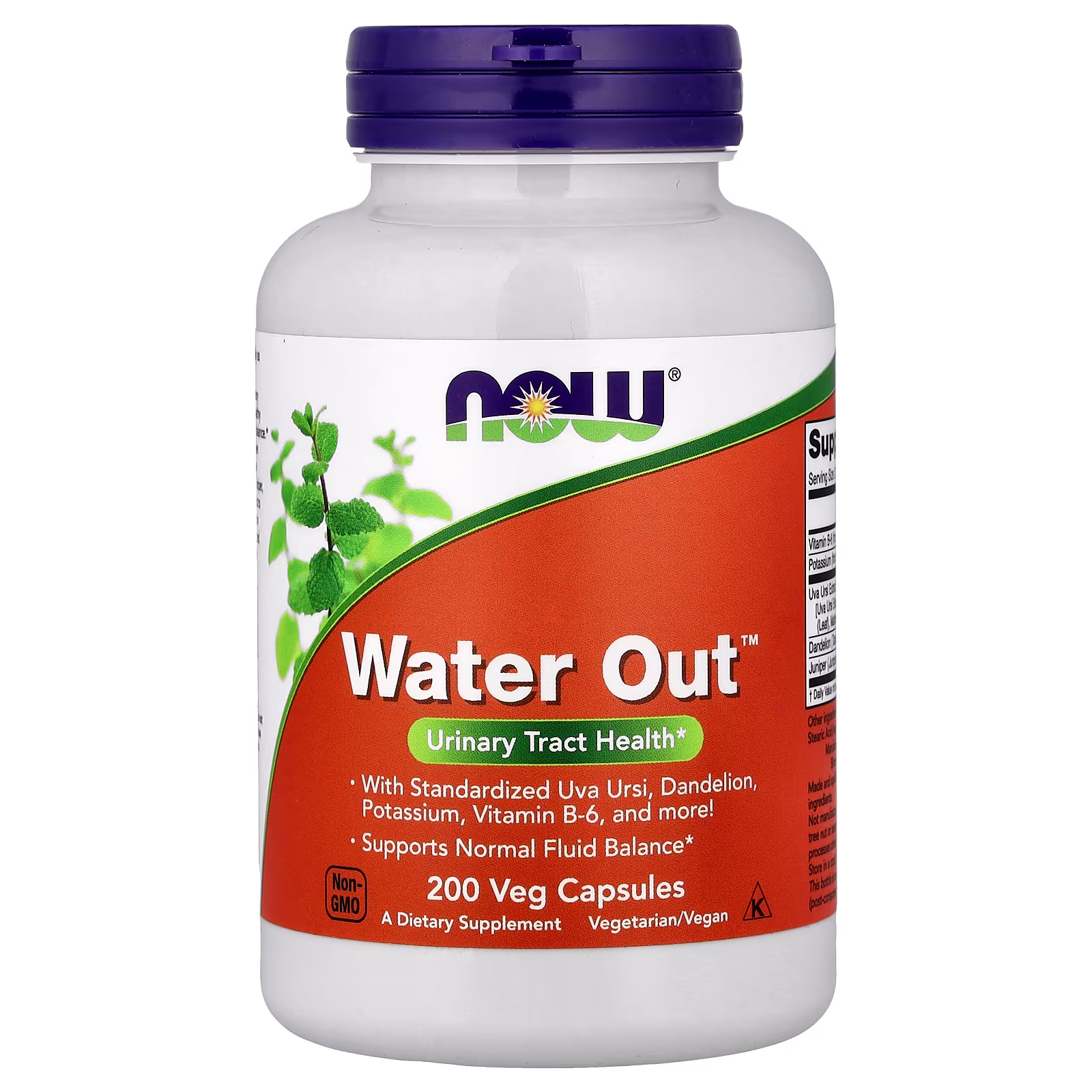Water Out™, 200 cápsulas vegetales, NOW Foods