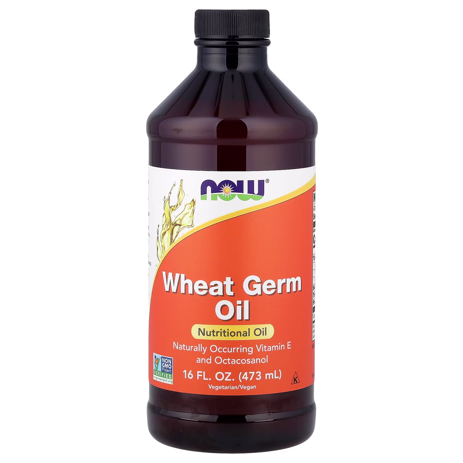 Aceite de germen de trigo, 473 ml (16 oz. líq.), NOW Foods