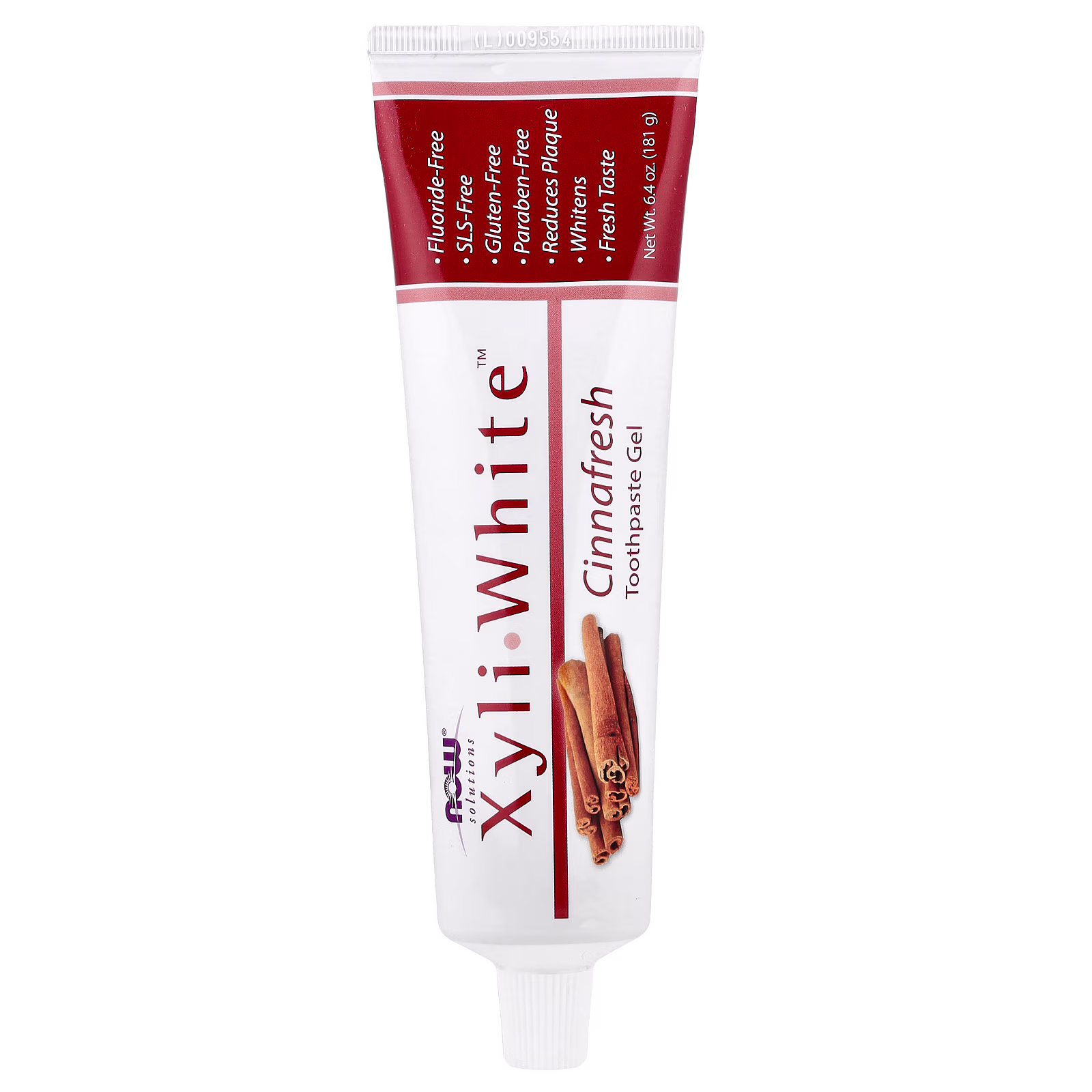 Pasta dental en gel XyliWhite™, Canela fresca, 181 g (6,4 oz), NOW Foods
